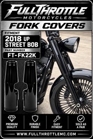 Fork Covers Harley Street Bob 2018 up